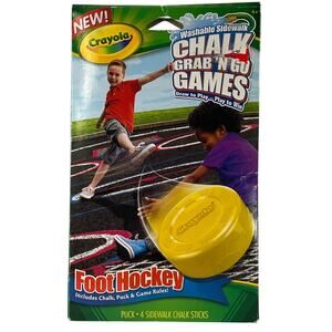 Crayola Grab N Go Foot Hockey Sidewalk Chalk Game